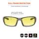 thumbnail image 2 of Gafas de Seguridad Ergodyne Skullerz Odin Lente Amarilla Marco Gris, 2 of 8