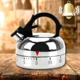 thumbnail image 3 of Kettle Shaped Timer Mechanical Kettle Timer 60 Minute Countdown Alarm, 3 of 4