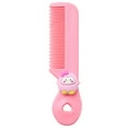 thumbnail image 1 of Cute Kids Hair Comb, Pink, Plastic, 4.5 Inch, Detangling Brush with Decorat, 1 of 8