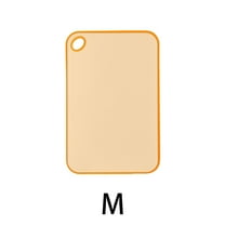 Double-sided Chopping Board, Wheat Straw Material, Thick Plastic Construction, Mold-proof Adhesive, for Kitchen Food Prep and Serving, Yellow, Medium, by FAJHHA