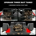 thumbnail image 3 of Fishing Bait Boat 500m Remote Control Bait Boat Dual Motors Fish Finder 2KG Loading Capacity Supports Automatic Cruise/Course Correction with Night Light and Turn Signals Suitable for Fishing, 3 of 8