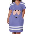 thumbnail image 3 of TOWELIE-vestido holgado con bolsillo para mujer vestido de cumpleaños de lujo para mujer vestido de fiesta de noche y graduación, 3 of 7