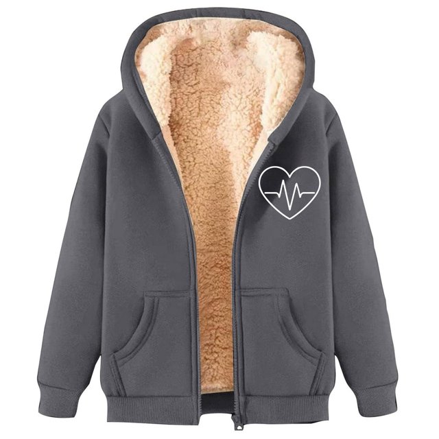 Veste à Capuche Zippée pour Femmes Chaude Décontractée pour Usage Quotidien en Toutes Saisons