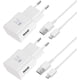 thumbnail image 2 of 2 st snabbladdare, 1,2 m kabel, kompatibel med Samsung Galaxy S22 S21 S20 S8 S10 S9 Plus Note 7 8 9 10 A53 LG, HTC, 2 of 4