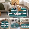 thumbnail image 5 of Teal Blue Anchor Round Area Rug 7Ft Washable Circle Rugs for Dorm Laundry Room, Nautical Summer Beach Coastal Ocean Non-Slip Carpet Floor Mats Indoor Outdoor Carpet Runner Aesthetic Home Decor, 5 of 8