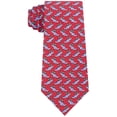 thumbnail image 1 of Tommy Hilfiger Men’s Assorted Slim Holiday Silk Ties (Red), 1 of 3