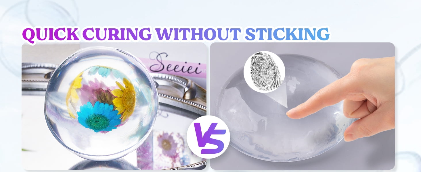 LET'S RESIN UV Resin, Upgraded 1,000g Crystal Clear UV Resin Hard, Low Odor Ultraviolet Epoxy Resin, UV Light Cure Solar Sunlight Activated Glue for Jewelry, Craft Decoration