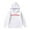White, variant on Girls Casual Hooded Sweatshirt with Front Pocket Decorative Pullover for Kids