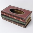 thumbnail image 2 of Tissue Box Cover Vintage: Antique Book Facial Tissue Box Holder Napkin Holder, 2 of 10