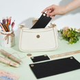 thumbnail image 3 of Organizador de fieltro para bolso negro de 3 piezas, 3 tamaños, organizador de bolso de mano de lana con ojal, bolsillo interior clásico, almacenamiento, bolso multiusos., 3 of 6