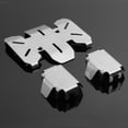thumbnail image 6 of Almencla 3Pcs Chassis Protection Plate Front and Rear Axles Guard Stainless Steel for 1:10 RC Crawler Car Hobby Model Car Accessories, 6 of 8