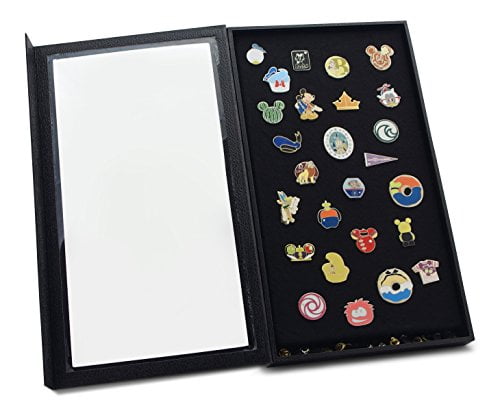 Home Display Stands Black Finish Lapel Pin Pins Display Case Cabinet Wall Rack Holder Disney Hard Rock Military Pins