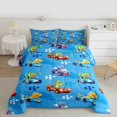 thumbnail image 2 of Homewish Extreme Sports Car Bedding Comforter Set,Wild Dinosaur Dino Twin Comforter Sets,Modern Geometric Rhombus Bedding Set For Boys Kids,Breathable Home Decor Reversible,2-Piece, 2 of 8