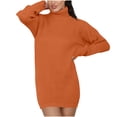 thumbnail image 2 of Liquidation à 50 % de Rabais! Vêtements pour Femmes, Robe en Laine Senior Ample à Col à Revers Uni pour Femmes à Manches Longues Grande Taille Rouge m, 2 of 4
