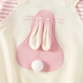 thumbnail image 3 of Easter Baby Outfit Short Sleeve Bunny Bodysuit Romper Summer Clothes Baby Girl Outfits 6-12 Months, 3 of 5