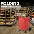 thumbnail image 2 of Juggernaut Carts Folding Shopping Cart, 110 lbs Capacity, 2 of 6