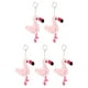 thumbnail image 1 of KAKOWELY 5 llaveros decorativos de flamencos de peluche con diseño de animales de dibujos animados., 1 of 4