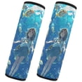 thumbnail image 2 of WOBOGO An Undersea World Lass Seat Belt Cover 2 Piece Soft Comfort Driving Shoulder Pad Suitable for All Cars and Backpacks, 2 of 8