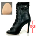 thumbnail image 1 of Botas de fiesta de marca de moda para mujer, zapatos de tacón alto Sexy, tacones de aguja para baile latino de salón, zapatos negros con punta abierta, talla 46, 1 of 5