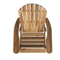 thumbnail image 4 of Noble House Morgan Folding Wood Adirondack Chair - Natural Stain (Set of 2), 4 of 12
