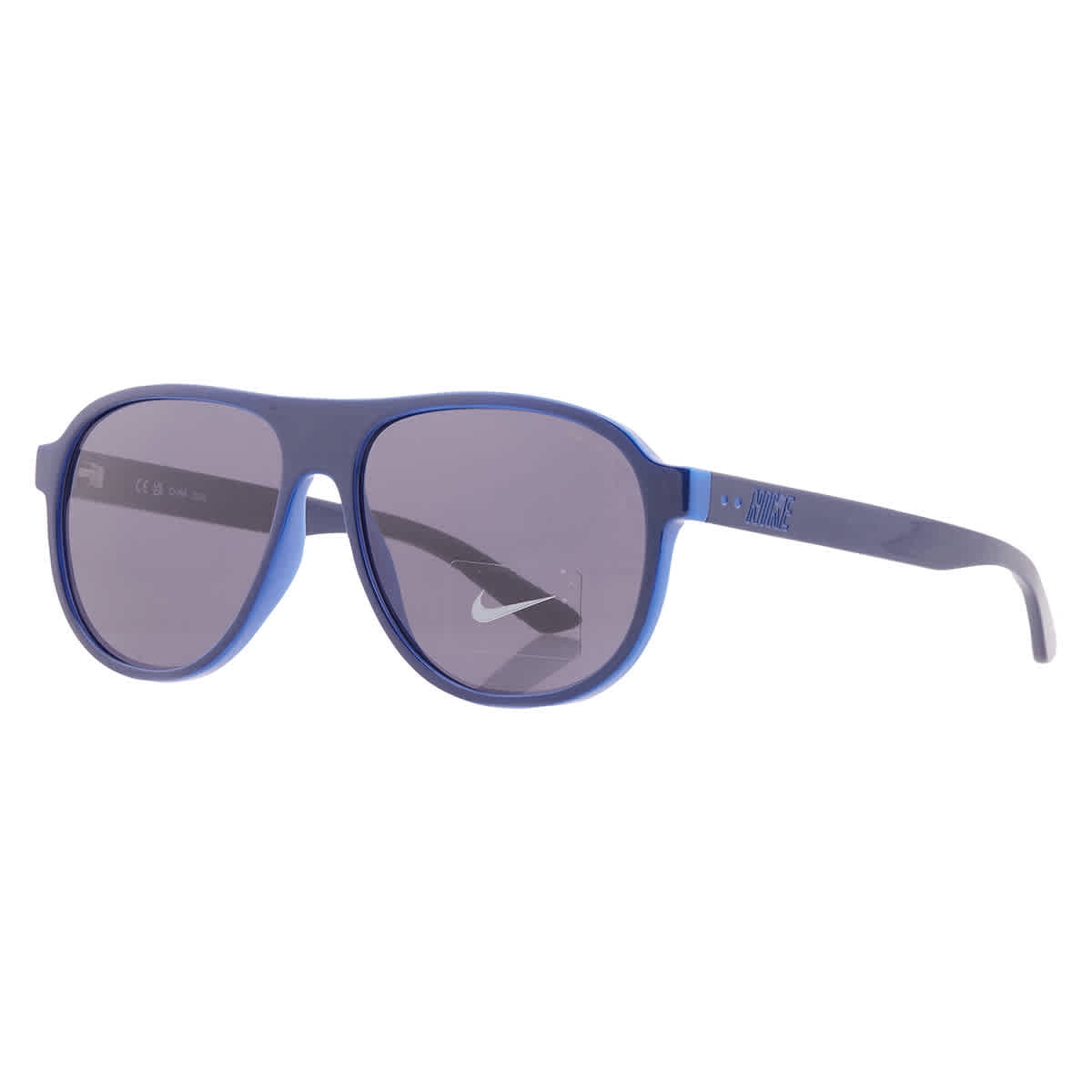 NWT Nike Adrenaline EV0605-(011) 64mm New Sunglasses NEW Nike ADRENALINE Matte Black Max Optics Silver Flash lens  main image 2