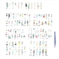 thumbnail image 2 of 108 Piezas Etiquetas Engomadas de Personas para Diario, áLbum de Recortes, Etiqueta Engomada de áLbum de Recortes de Chica de Moda Urbana para Kit de Suministros de Diario Basura, 2 of 5