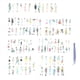 thumbnail image 2 of 108 Piezas Etiquetas Engomadas de Personas para Diario, áLbum de Recortes, Etiqueta Engomada de áLbum de Recortes de Chica de Moda Urbana para Kit de Suministros de Diario Basura, 2 of 5