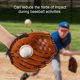 thumbnail image 4 of Guante de béisbol marrón para zurdos, de tamaño adulto, para entrenamiento y competición, 4 of 8