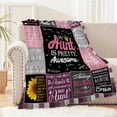 thumbnail image 2 of Wife Gifts Blanket, Wedding Anniversary Romantic Gifts for Wife, Wife Birthday Gifts from Husband, Presents for Wife, to My Wife Gifts, Mothers Day Wife Gift, Cozy Throw Blanket 60" x 50", 2 of 5