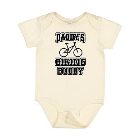 

Inktastic Daddys Biking Buddy Gift Baby Boy or Baby Girl Bodysuit