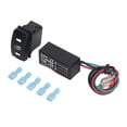 thumbnail image 1 of Commutateur de Bascule de Clignotants LED Étanche Anti-Choc 240W Moto LED Clignotant Relais DC12V, 1 of 14