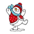 thumbnail image 1 of Clearance! Window Sticker Christmas Window Sticker Clings Santa Snowman Wall Static Stickers, 1 of 6