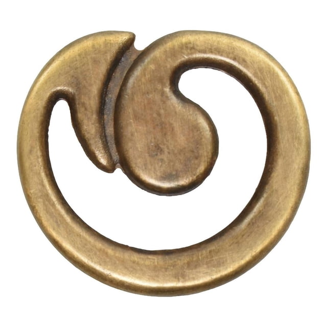 Pack De 2 Perilla Rish Acero Bronce 3.4X2.1 Cm