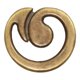 thumbnail image 1 of Pack De 2 Perilla Rish Acero Bronce 3.4X2.1 Cm, 1 of 3