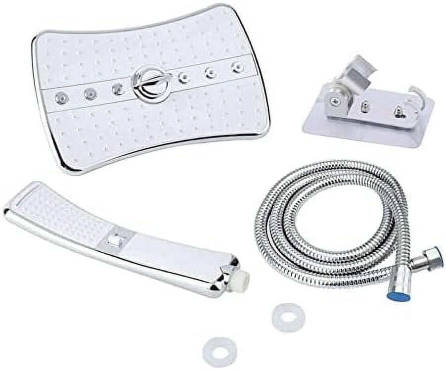 4 Setting Chrome Shower Head Quir Shower head Shower head with handheld Shower heads Shower head Handheld shower heads Rain setting shower heads Showerheads & handheld showers Shower heads