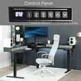 thumbnail image 5 of VIVO 2-Tier Electric 75" x 63" Corner Desk, Black Table Top, Black Frame, 5 of 8