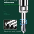 thumbnail image 2 of Gamvdout 1PC HRC60 Chamfer Milling Cutter Carbide Corner Countersink Deburring Edges V Grove Router 60 90 120 Degree 3 Flutes Chamfering Mill, 2 of 7