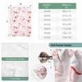 thumbnail image 6 of Pink Flower Tie Up Curtains 45 Inches Long, Kitchen Window Curtains Over Sink, Watercolor Floral Botanical Line Drawing Print Small Window Curtains Shade Balloon Curtains Valances for Bedroom 34"x45", 6 of 8