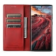 thumbnail image 3 of Allytechgroup Wallet Phone Case for Samsung Galaxy S23 Ultra, Folio PU Leather Wallet Case Stand with Card Slots Build - in Magnet Protective Cover for Samsung Galaxy S23 Ultra 6.8 inch, Red, 3 of 5