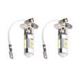 thumbnail image 2 of sweethay 2 uds faros antiniebla de coche 5630 LED 1W 6000K 300-350lm faros antiniebla de conducción faros de coche de alto brillo 80W Bombillas para automóviles luz blanca, 2 of 6