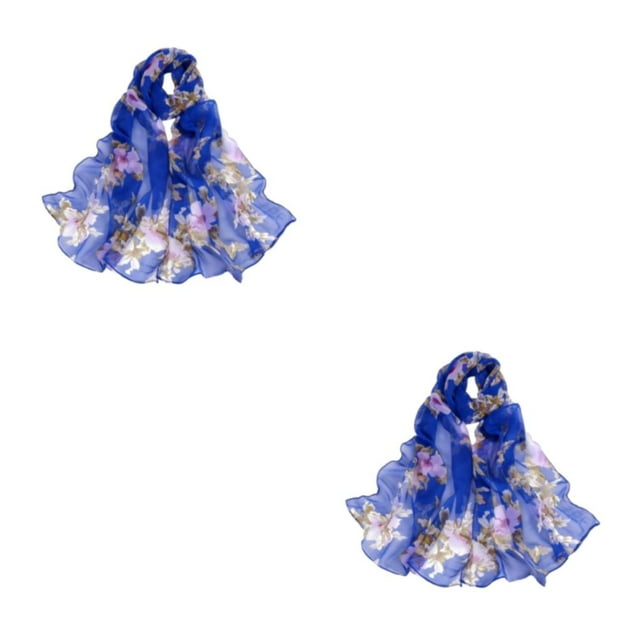 Wweixi Scarves Stylish And Convenient Addition To Outfit Fashionable And Stylish blue 2Set