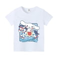 thumbnail image 4 of Cinnamoroll-Camiseta de Sanrio para niñas, ropa Kawaii de algodón, cómoda, Base de Anime, 4 of 4