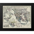 thumbnail image 2 of Spruner 24x20 Black Modern Framed Museum Art Print Titled - Macedonia Thrace Greece - Spruner 1865, 2 of 5