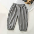 thumbnail image 2 of CYRBOKO Long Pants for Boys, Elastic Waist Summer Mosquito-proof Thin Jogger Pants Gray Size 12-13 T, 2 of 3