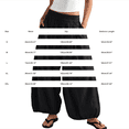 thumbnail image 5 of Wide Leg Pants for Women BWASD Casual Cotton Linen Elastic Waist Baggy Bloomers Pants Large Size Pocket Palazzo Trousers Fashion Beach Vacation 2031 Trendy (Black,L), 5 of 8