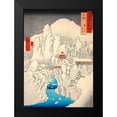 thumbnail image 2 of Hiroshige, Ando 14x18 Black Modern Framed Museum Art Print Titled - Mt. Haruna under Snow, 2 of 5