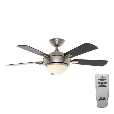 Hampton Bay Midili 44 In Led Indoor Brushed Nickel Ceiling Fan