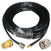 onelinkmore Lora Antenna Cable N Male to SMA Male Coax Cable 32ft 50ohm 5D-FB OD7.5 Low-Loss Extension Cable SMA to N Ultra Low Loss Cable for CDMA GSM DCS 3G 4G Mobile Signal Booster Repeater