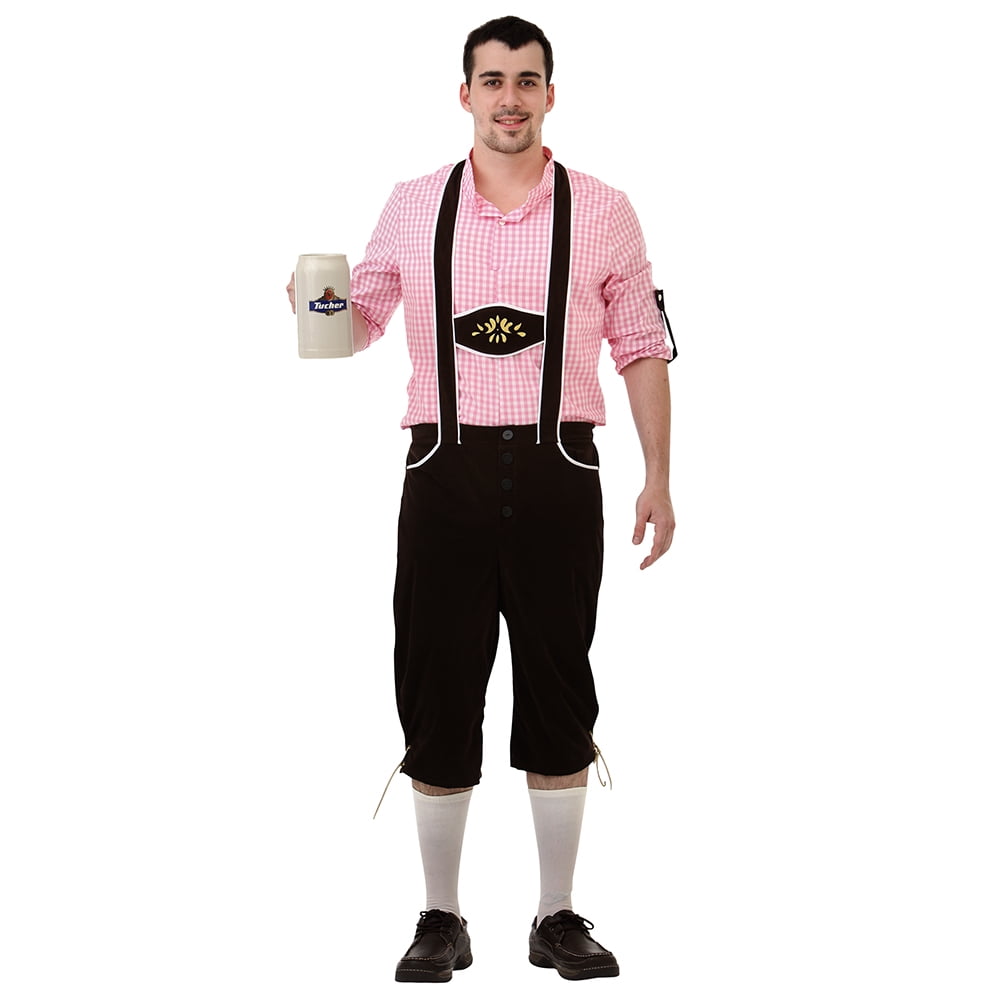 Mens Beer Mug Novelty Oktoberfest Stag Do Braces Fancy Dress Costume Accessory 