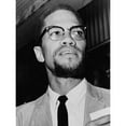 thumbnail image 3 of U.S. Archives 15x18 Black Modern Framed Museum Art Print Titled - Malcolm X at Queens Court, 3 of 5
